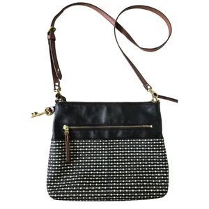 FOSSIL Fiona Vegan Leather Crossbody Shoulder Purse Bag Medium/Large
